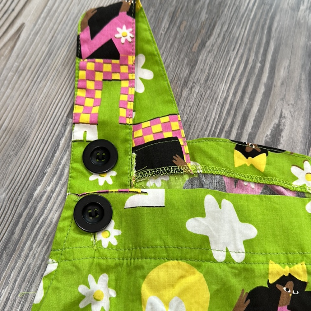 Nooworks Lime Green Patterned Jumpsuit with Pink Accents - Picture 5 of 8